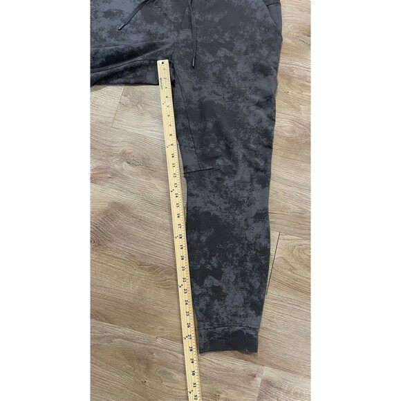 Lululemon Joggers Mens L Black Gray City Sweat Stretch French Terry Casual 29” - Picture 4 of 6
